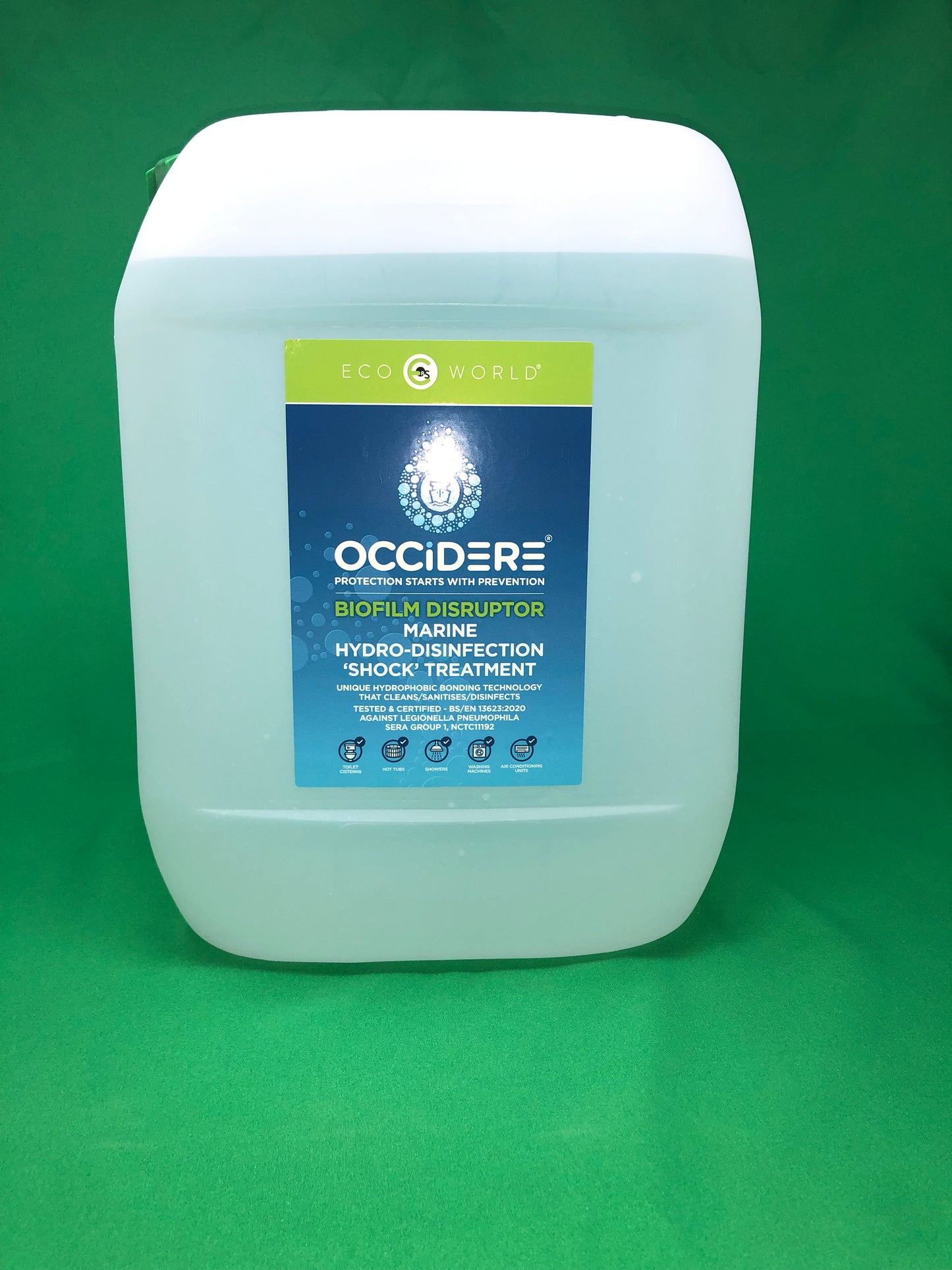 OCCIDERE® MARINE BIOFILM DISRUPTOR (5 Litre)  - A Biofilm Cleansing Treatment for use in HOT TUBS, SPAs, JACUZZIS, WASHING MACHINES, DISHWASHERS, SHOWERHEADS & more…