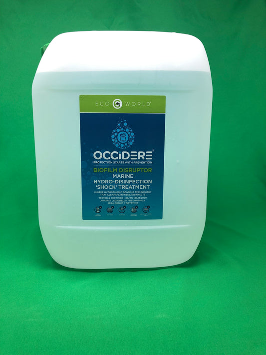 OCCIDERE® MARINE BIOFILM DISRUPTOR (5 Litre)  - A Biofilm Cleansing Treatment for use in HOT TUBS, SPAs, JACUZZIS, WASHING MACHINES, DISHWASHERS, SHOWERHEADS & more…